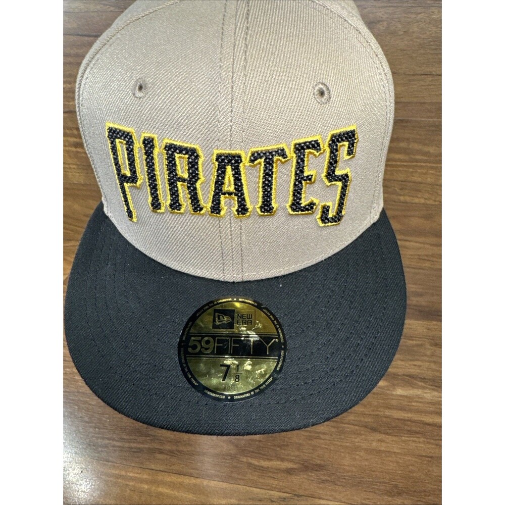 New Era 59FIFTY Fitted Hat Pittsburgh Pirates Men's Sz 7-1/8